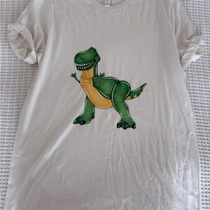 Bella Canvas Cream T-Shirt Rex Toy Story Disney Pixar short sleeve comfortable